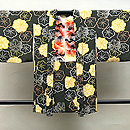 紅葉文松葉色の羽織　正面