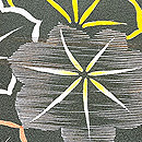 紅葉文松葉色の羽織　質感・風合