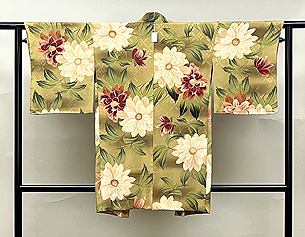 ダリアの花の羽織