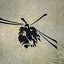 松葉文様の羽織　質感・風合