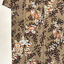 椿に菊、紅葉文様お散歩着