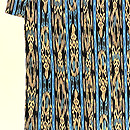 太子間道文様のお召し袷