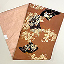 桜に雀文様名古屋帯　帯裏