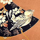 桜に雀文様名古屋帯　質感・風合