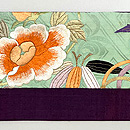 梅、菊、楓の刺繍名古屋帯　前柄