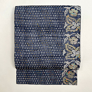 インドサリー ジャムダニ織りの名古屋帯
