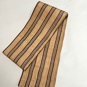 縞芭蕉布の半巾帯