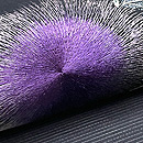 黒地あざみの絽名古屋帯　質感・風合