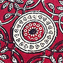 インド更紗の名古屋帯　質感・風合