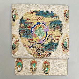 イチゴ文錦の名古屋帯