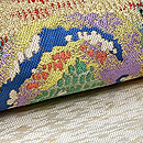 イチゴ文錦の名古屋帯　質感・風合