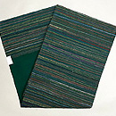 浦野理一 木賊色繋ぎ糸の名古屋帯　帯裏