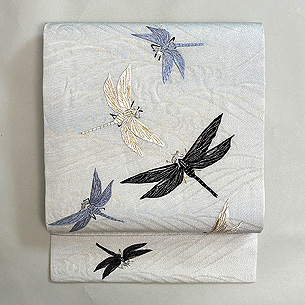 蜻蛉柄開き名古屋帯