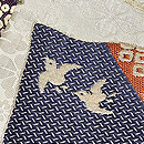 扇面文様丸帯　質感・風合