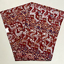 錆朱地雲龍紋の袋帯　帯裏