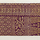 インドネシア紋織の名古屋帯　前柄