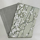 枝垂れ桜の名古屋帯　帯裏