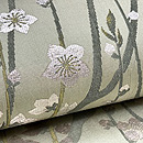 枝垂れ桜の名古屋帯　質感・風合