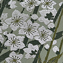 枝垂れ桜の名古屋帯　質感・風合