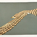 一富士二鷹三茄子文様の名古屋帯 前柄