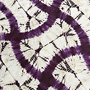 南部紫紺染め　分銅繋ぎ文