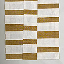 薄茶・生成り横段の駒結城単衣