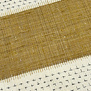 薄茶・生成り横段の駒結城単衣