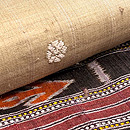 オリッサ州タッサーシルクのサリー袷付下