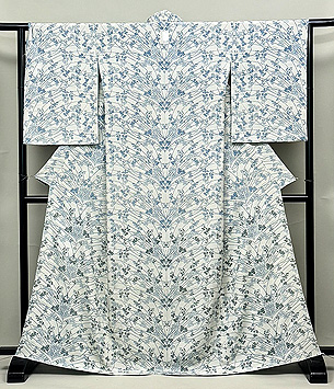 松原工房(松原忠作) 萩文様単衣付下