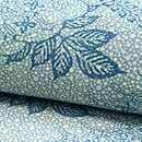 松原工房 大小霰に藤、雲どりに花菱文様小紋着尺