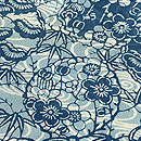 松原工房 松原良夫作 花丸文様小紋袷着尺