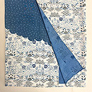 松原工房 松原福与作 大小霰に瓢箪、水車、花々文様袷付下