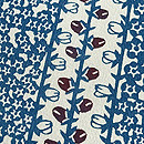 松原工房 松原孝司作 竹に梅文様袷付下