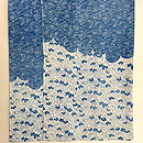 松原工房 松原福与作 梅桜松葉文様袷付下