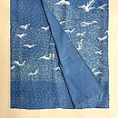 松原工房 大小霰に波濤文付下