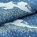 松原工房 雪持ち笹文様付下