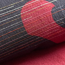 紅殻色唐草文様袷