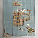 大彦製 水辺風景色留袖