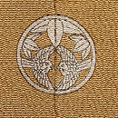 稲束に雀文様付下