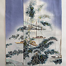 入江にもやい船文様三つ紋付き