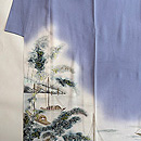 入江にもやい船文様三つ紋付き