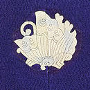 濃紫に青楓とやつで文様色留袖