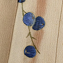 扇面に秋草と山葡萄文様付下