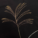 黒地紋錦紗秋草文様単衣付下