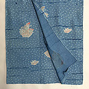 松原工房 網目ドットに揚羽蝶文様袷付下