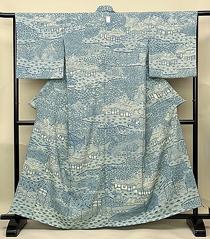 松原工房 茶屋辻文様袷訪問着