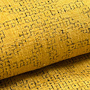 本場結城 80亀甲麻の葉文様袷 証紙付