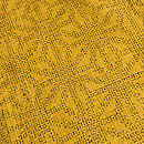 本場結城 80亀甲麻の葉文様袷 証紙付