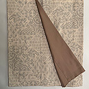 本場結城 100亀甲 練り色植物文様袷