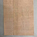 紅花染め卵色の紬無地袷